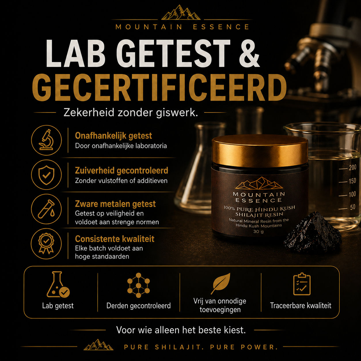 Bergessenz 100 % reines Shilajit-Harz